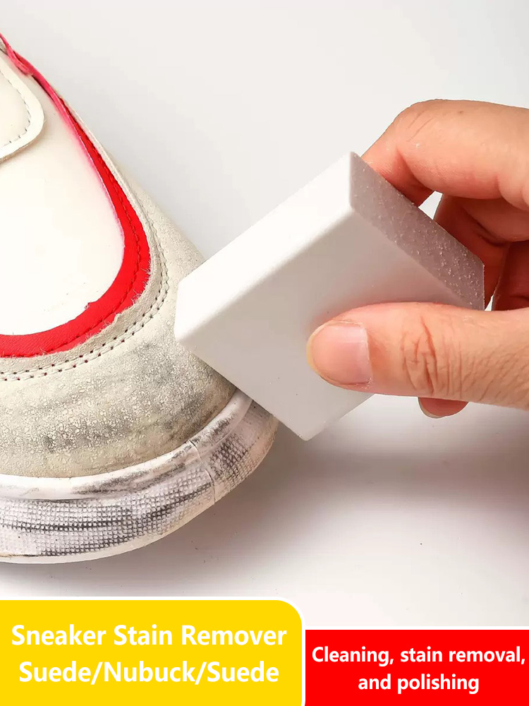 Sneaker Care Suede - ยางลบทำความสะอาดรองเท้าหนังกลับและรองเท้าผ้าใบ น้ำยาดูแลรองเท้าหนังด้าน น้ำยาฟื้นฟูสีหนังกำมะหยี่และขจัดคราบ