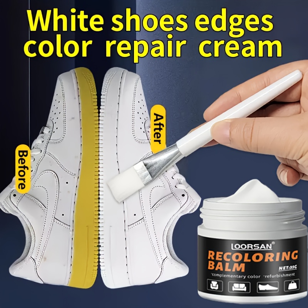 Sneaker Cleaner - โลร์ซาน นวัตกรรมใหม่ ครีมฟื้นฟูขอบรองเท้าสีขาว 35 กรัม -