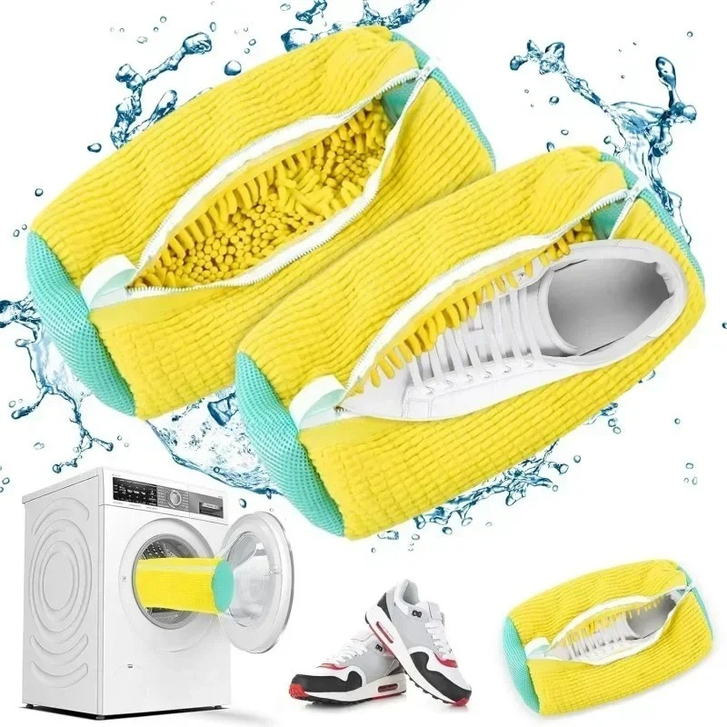 Sneaker Cleaner - ถุงซักผ้าสำหรับรองเท้าผ้าใบ รองเท้าเทนนิส ใช้ซ้ำได้ ทนทาน ไม่ทำให้เป็นคราบ สำหรับใช้กับเครื่องซักผ้า