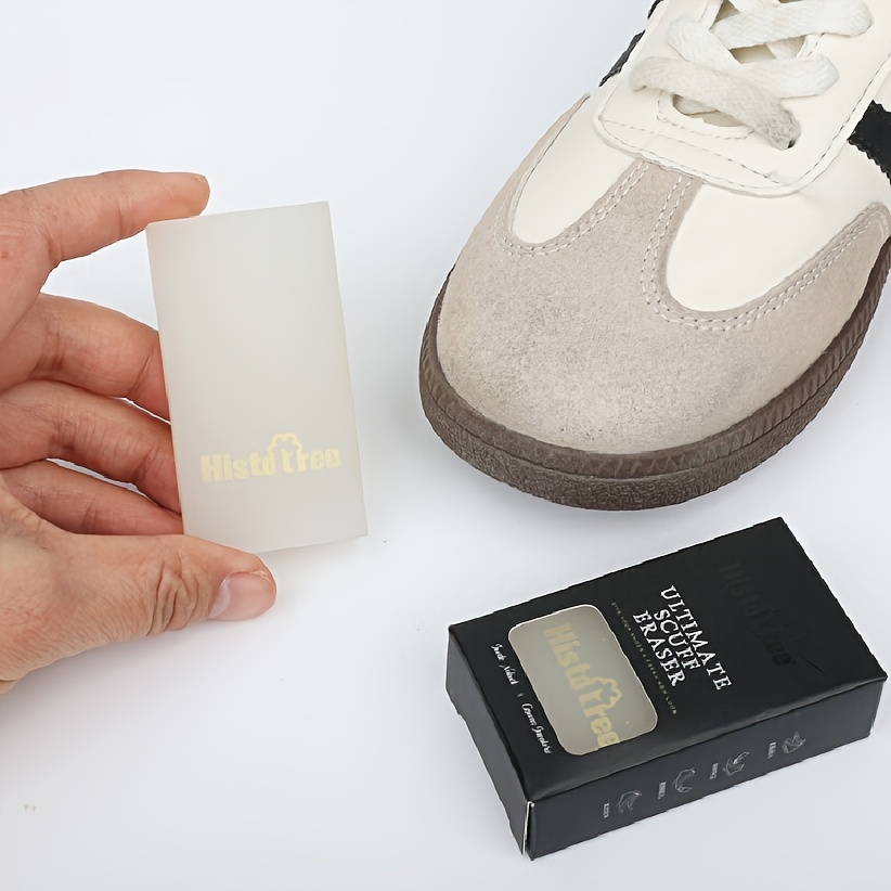 Sneaker Care Suede - ยางลบทำความสะอาดรองเท้า 1/2 ชิ้น สำหรับขจัดคราบสีขาวบนรองเท้า ยางลบดูแลรองเท้าผ้าใบ ขจัดคราบสกปรก