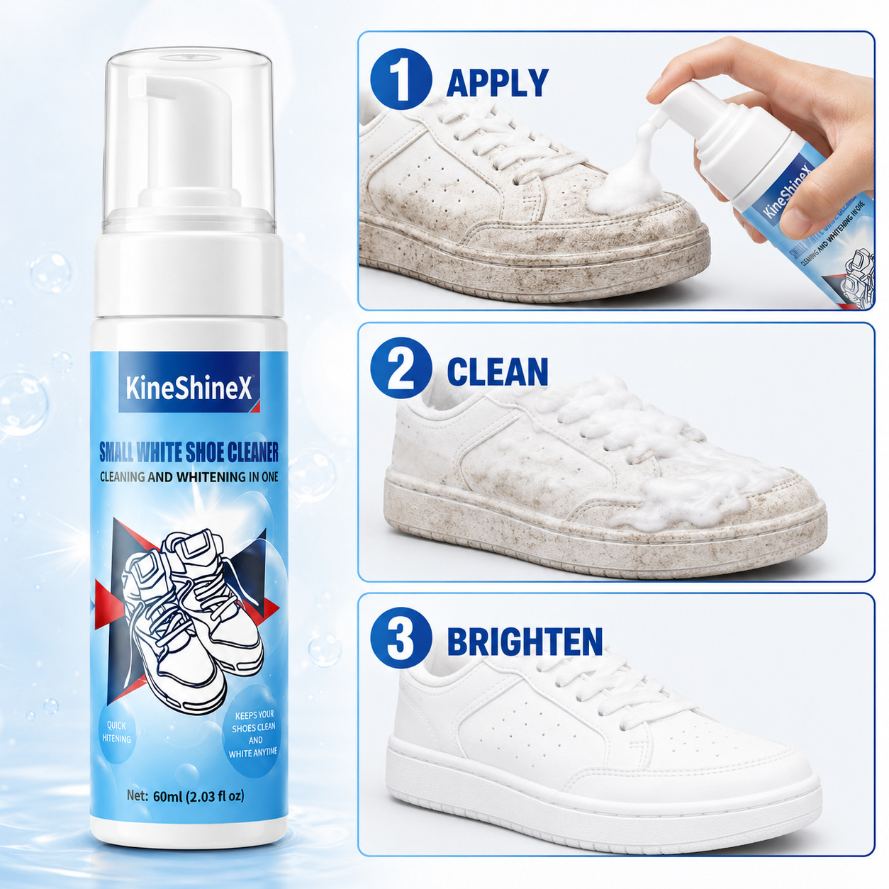 ชุดทำความสะอาดรองเท้า Gihen โฟ - Sneaker Shoe Care Kit บทวิจารณ์และราคา
