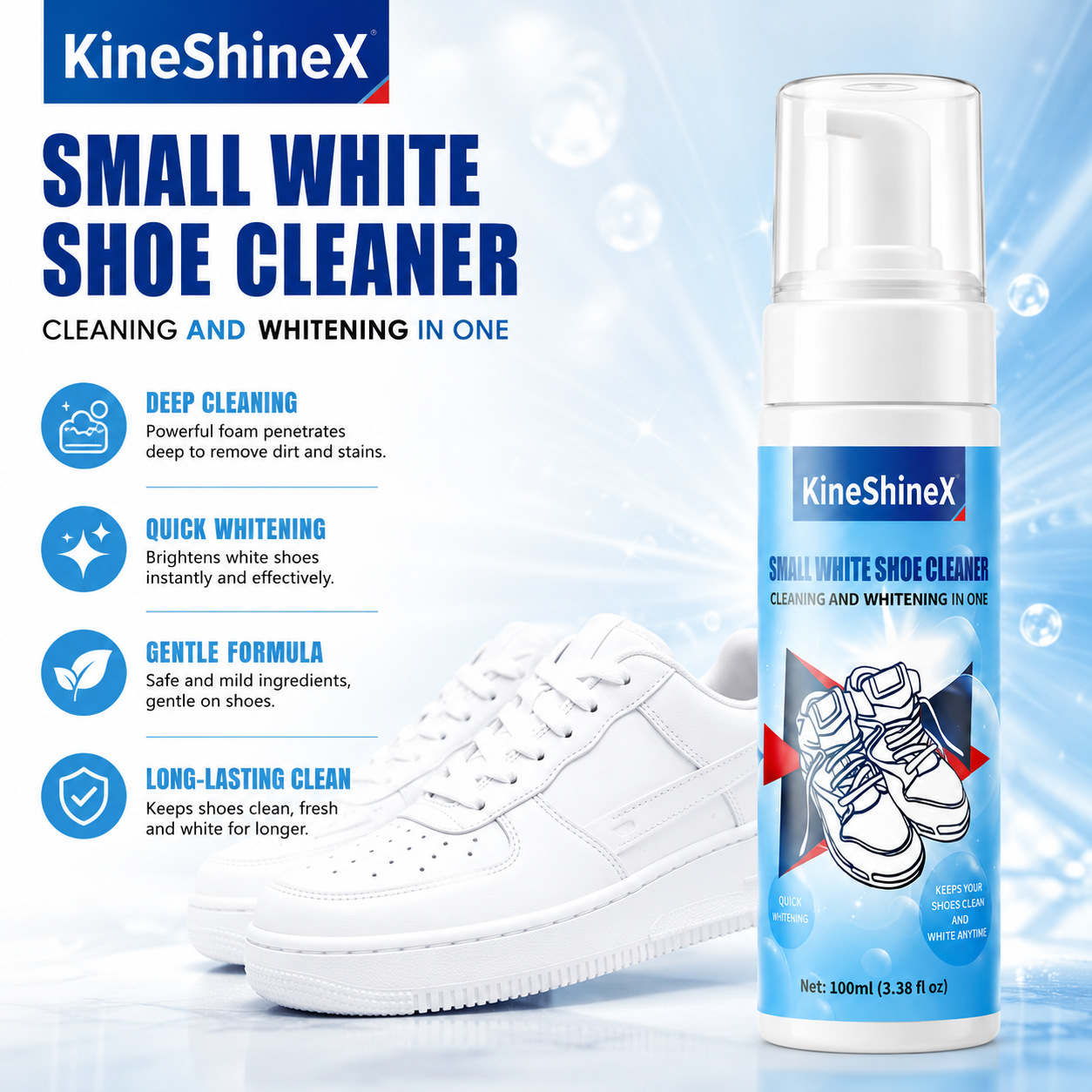ชุดทำความสะอาดรองเท้า Gihen โฟ - Sneaker Shoe Care Kit บทวิจารณ์และราคา